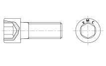Zylinderschraube mit Innensechskant